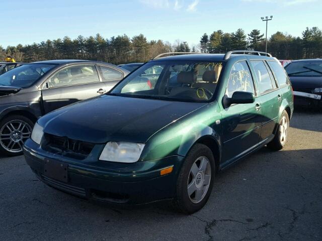 WVWSK61J62W248962 - 2002 VOLKSWAGEN JETTA GLS GREEN photo 2