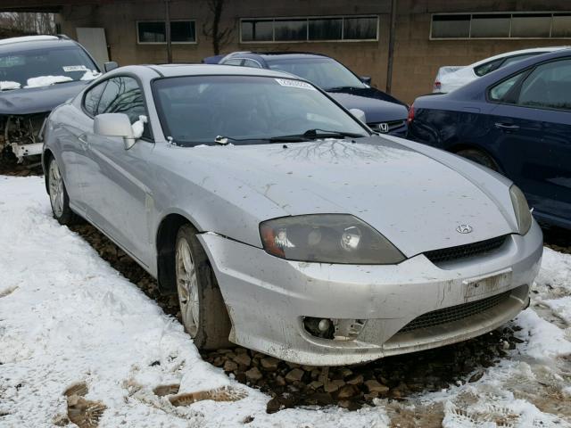 KMHHN65F15U179875 - 2005 HYUNDAI TIBURON GT SILVER photo 1