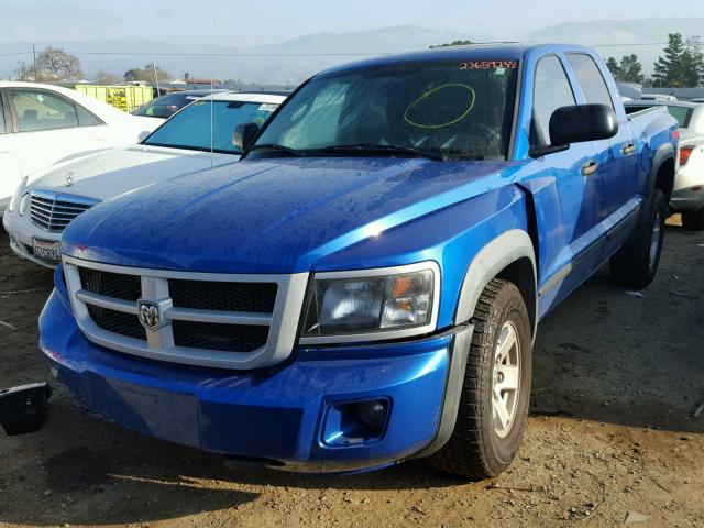 1D7HE78K18S583767 - 2008 DODGE DAKOTA TRX BLUE photo 2