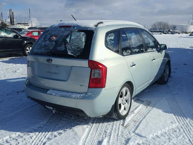 KNAFG525787135469 - 2008 KIA RONDO BASE GREEN photo 4