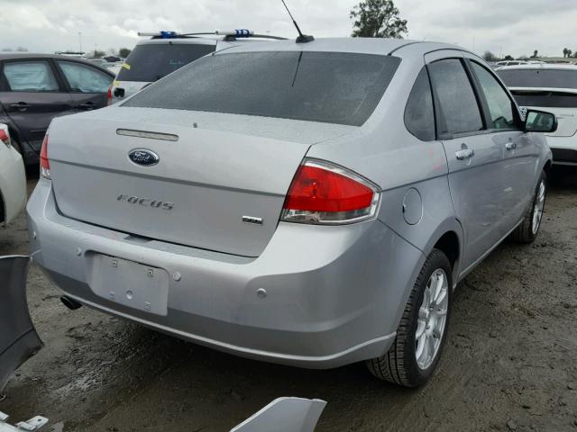 1FAHP3HN5BW167718 - 2011 FORD FOCUS SEL SILVER photo 4