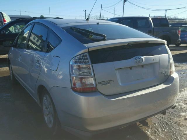 JTDKB20U873272807 - 2007 TOYOTA PRIUS SILVER photo 3