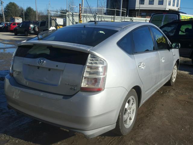 JTDKB20U873272807 - 2007 TOYOTA PRIUS SILVER photo 4