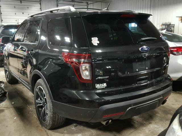 1FM5K8GT3FGA35108 - 2015 FORD EXPLORER S BLACK photo 3