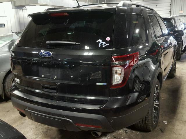 1FM5K8GT3FGA35108 - 2015 FORD EXPLORER S BLACK photo 4