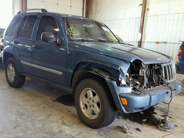 1J4GL58545W659684 - 2005 JEEP LIBERTY LI BLUE photo 1