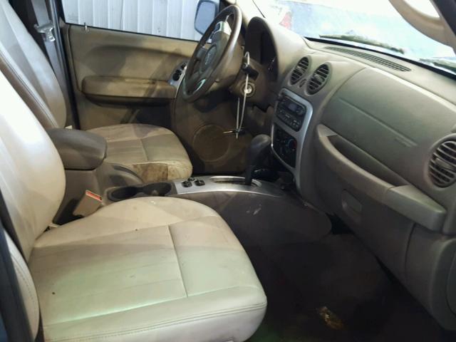 1J4GL58545W659684 - 2005 JEEP LIBERTY LI BLUE photo 5