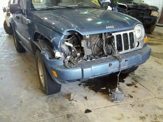 1J4GL58545W659684 - 2005 JEEP LIBERTY LI BLUE photo 9