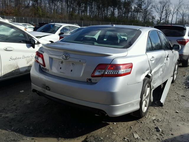 4T1BF3EK6BU753428 - 2011 TOYOTA CAMRY BASE SILVER photo 4