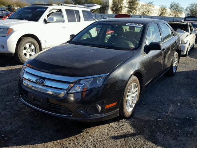 3FAHP0GA1CR450148 - 2012 FORD FUSION S BLACK photo 2