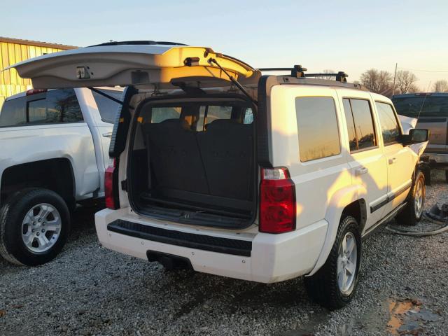 1J8HG48K78C167177 - 2008 JEEP COMMANDER WHITE photo 4