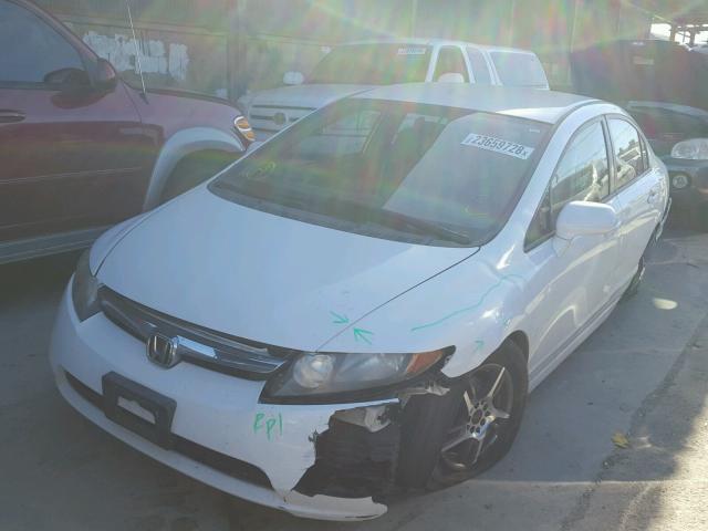 1HGFA165X7L094849 - 2007 HONDA CIVIC LX WHITE photo 2