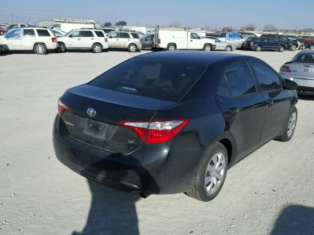 5YFBURHE2FP292055 - 2015 TOYOTA COROLLA L BLACK photo 4