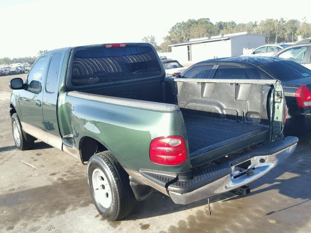 1FTRX07W52KA87351 - 2002 FORD F150 GREEN photo 3