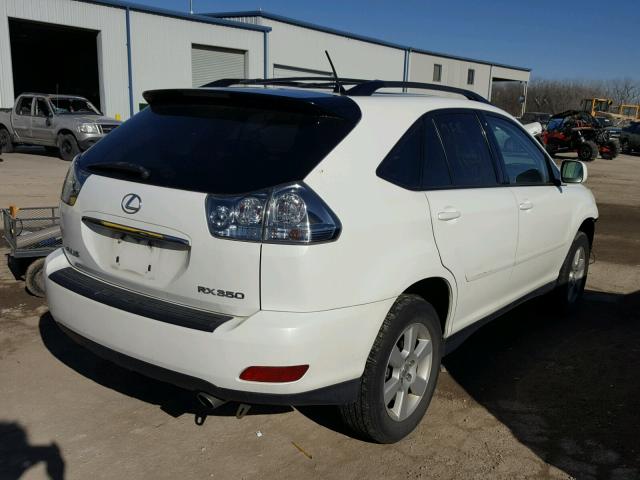 2T2HK31U17C013822 - 2007 LEXUS RX 350 WHITE photo 4