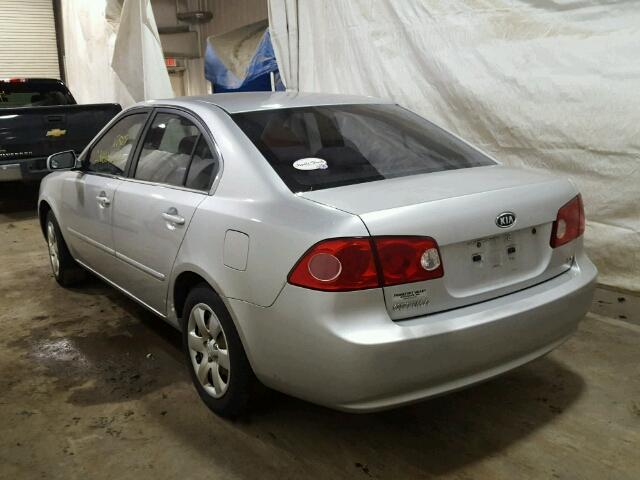 KNAGE123585184912 - 2008 KIA OPTIMA LX SILVER photo 3