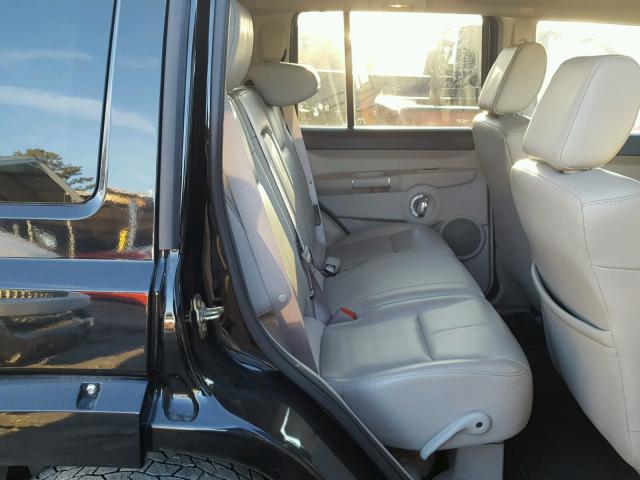 1J8HG58P47C520619 - 2007 JEEP COMMANDER BLACK photo 6