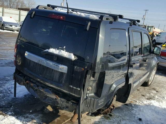 1J4PN2GK2BW566674 - 2011 JEEP LIBERTY SP BLACK photo 4