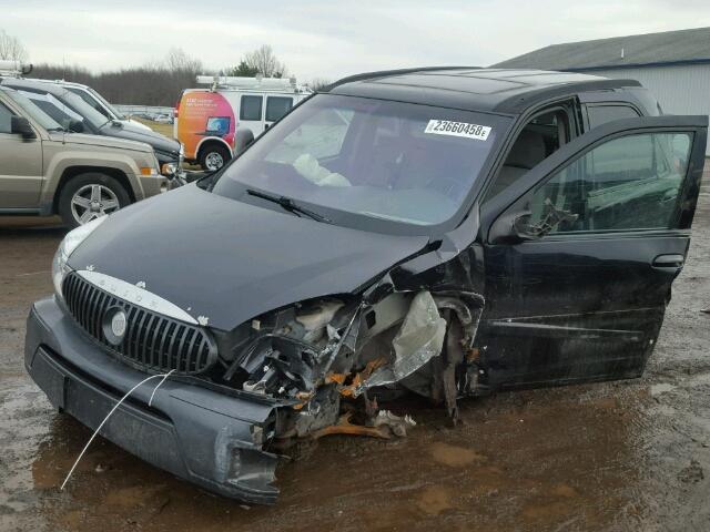 3G5DA03E05S513472 - 2005 BUICK RENDEZVOUS BLACK photo 2