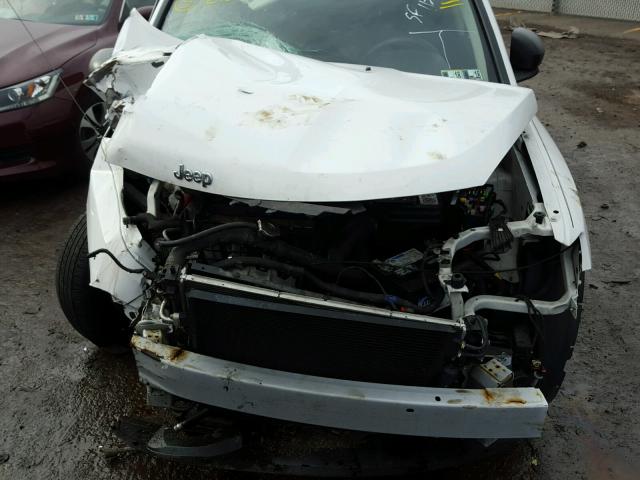 1C4NJDBB5ED568043 - 2014 JEEP COMPASS SP WHITE photo 7