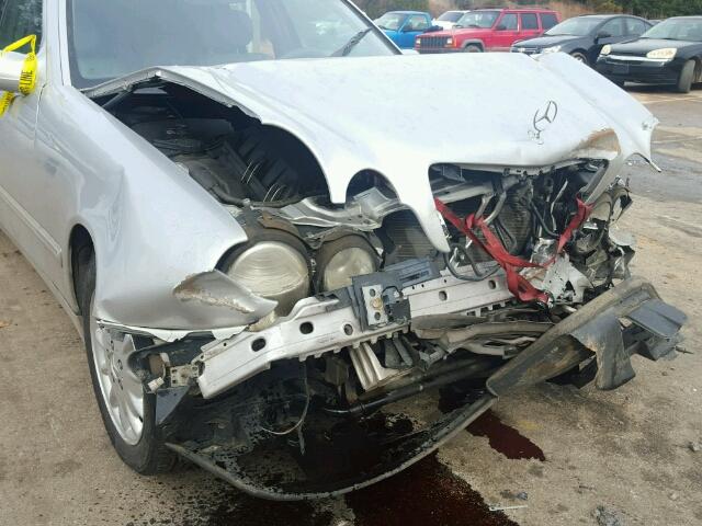 WDBJF82J1YX036496 - 2000 MERCEDES-BENZ E 320 4MAT SILVER photo 9