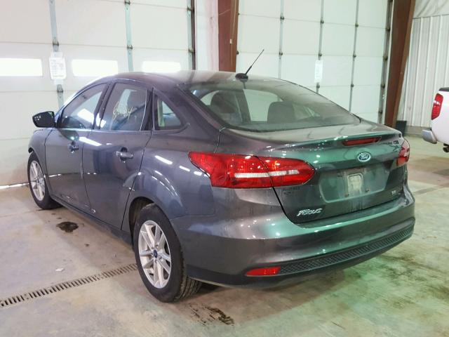 1FADP3F24HL222807 - 2017 FORD FOCUS SE GRAY photo 3