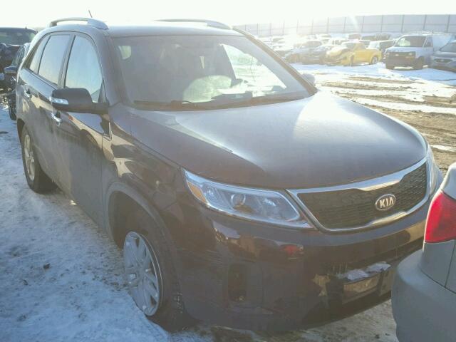 5XYKTCA63EG451560 - 2014 KIA SORENTO LX PURPLE photo 1