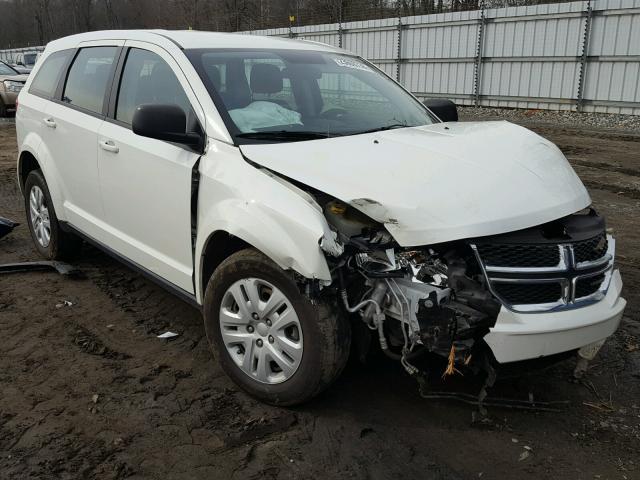 3C4PDCAB6ET236893 - 2014 DODGE JOURNEY SE WHITE photo 1