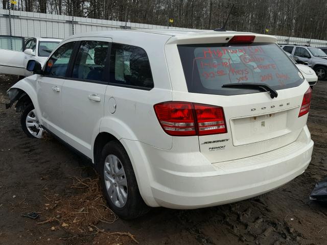 3C4PDCAB6ET236893 - 2014 DODGE JOURNEY SE WHITE photo 3