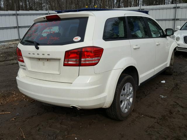 3C4PDCAB6ET236893 - 2014 DODGE JOURNEY SE WHITE photo 4