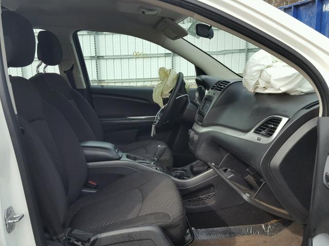 3C4PDCAB6ET236893 - 2014 DODGE JOURNEY SE WHITE photo 5