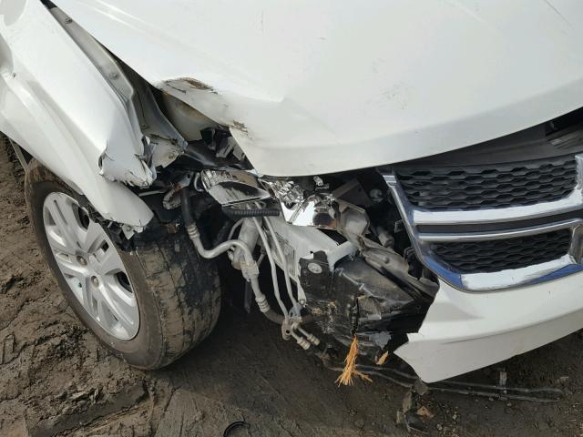 3C4PDCAB6ET236893 - 2014 DODGE JOURNEY SE WHITE photo 9