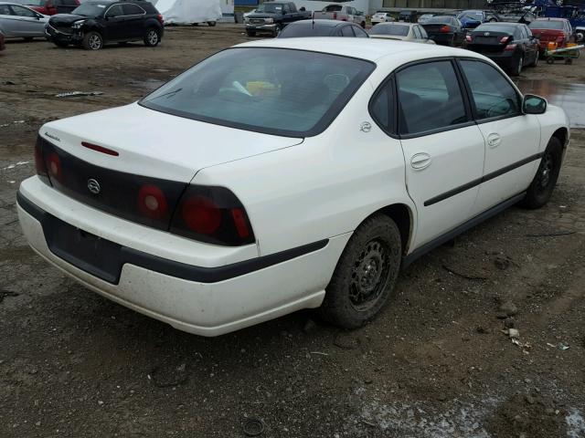 2G1WF55K059283148 - 2005 CHEVROLET IMPALA WHITE photo 4