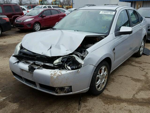 1FAHP35N08W219043 - 2008 FORD FOCUS SE SILVER photo 2