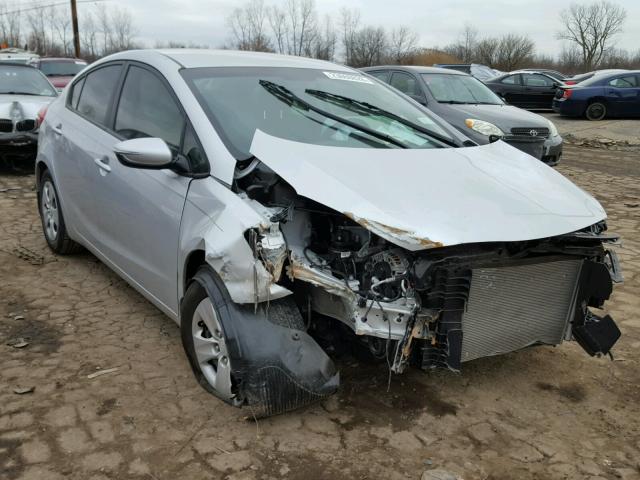 KNAFX4A66G5592790 - 2016 KIA FORTE LX SILVER photo 1