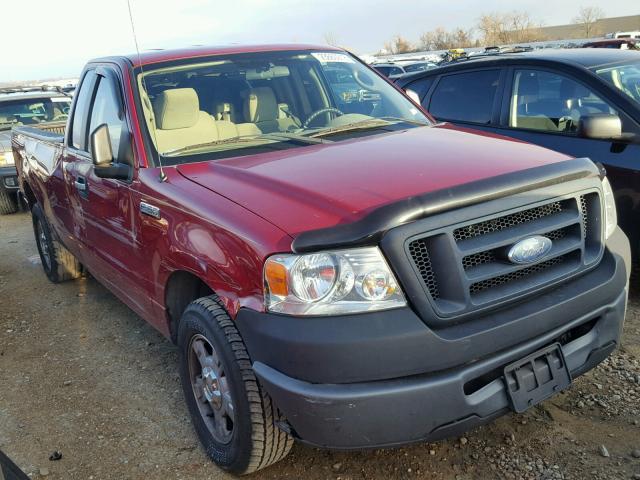 1FTRF12207KC22613 - 2007 FORD F150 BURGUNDY photo 1