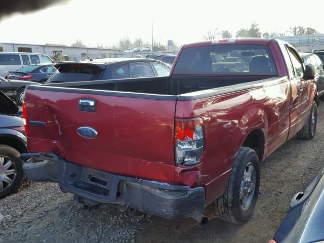 1FTRF12207KC22613 - 2007 FORD F150 BURGUNDY photo 9