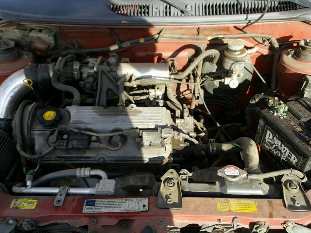 2C1MR522416712357 - 2001 CHEVROLET METRO LSI RED photo 7