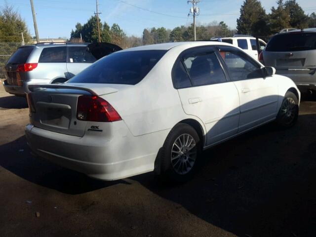 2HGES26725H593624 - 2005 HONDA CIVIC EX WHITE photo 4