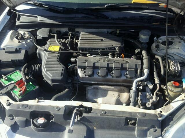 2HGES26725H593624 - 2005 HONDA CIVIC EX თეთრი ფოტო 7