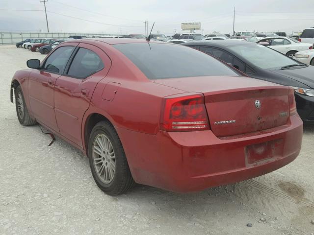 2B3KA43R88H150275 - 2008 DODGE CHARGER BURGUNDY photo 3