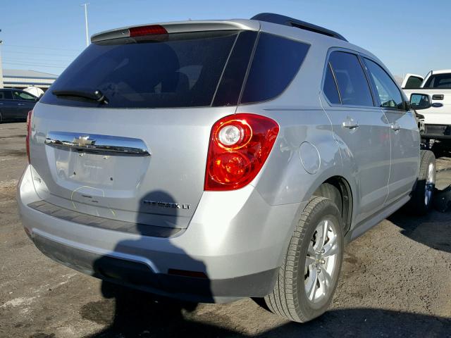 2GNALPEKXC1236654 - 2012 CHEVROLET EQUINOX LT SILVER photo 4