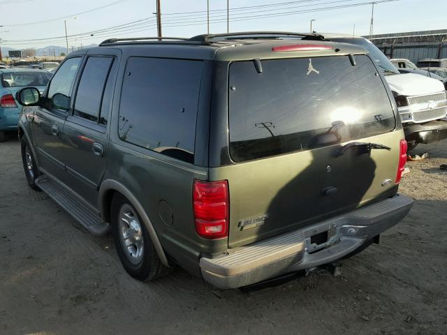 1FMRU17L71LA45806 - 2001 FORD EXPEDITION GREEN photo 3