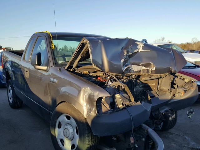 1FTRF12257KB73084 - 2007 FORD F150 GRAY photo 1