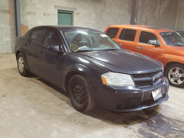 1B3LC46J28N143477 - 2008 DODGE AVENGER SE BLACK photo 1