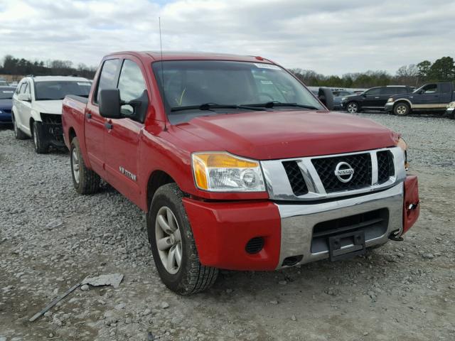 1N6BA07D99N314807 - 2009 NISSAN TITAN XE RED photo 1