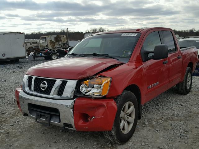 1N6BA07D99N314807 - 2009 NISSAN TITAN XE RED photo 2