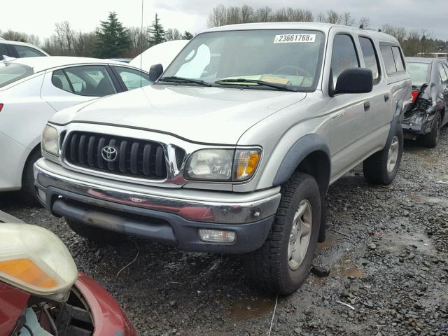 5TEHN72N43Z236127 - 2003 TOYOTA TACOMA DOU SILVER photo 2