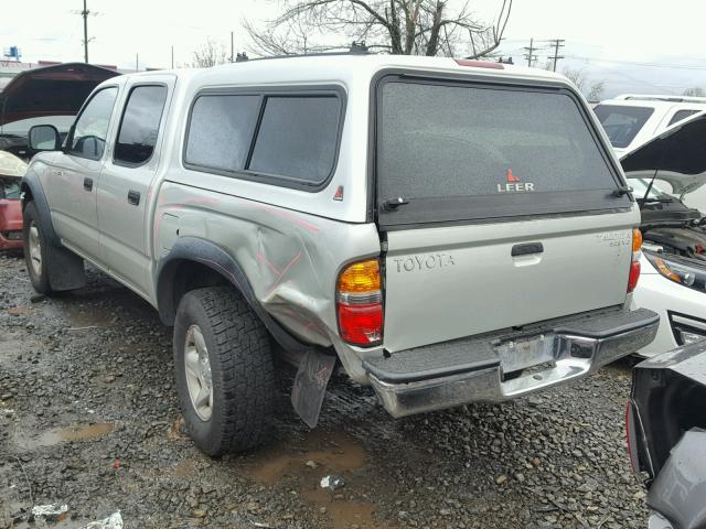 5TEHN72N43Z236127 - 2003 TOYOTA TACOMA DOU SILVER photo 3