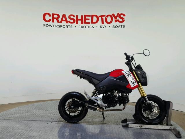 MLHJC6118F5107800 - 2015 HONDA GROM 125 RED photo 1